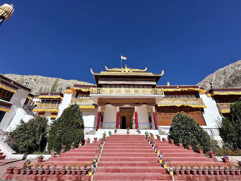 Samstanling Monastery in Sumur village, its buildings rising against the bare slopes of the Nubra Valley