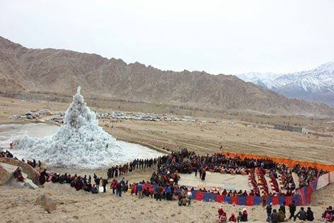 Artificial ice and water conservation in Ladakh