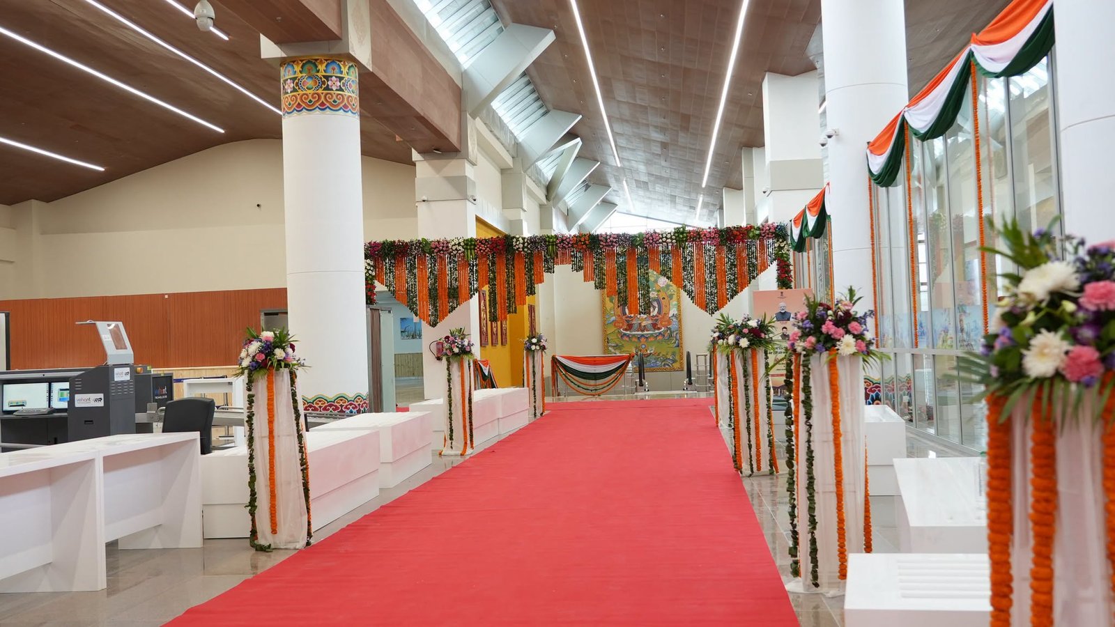 The new terminal at Leh airport, inaugurated in October 2026