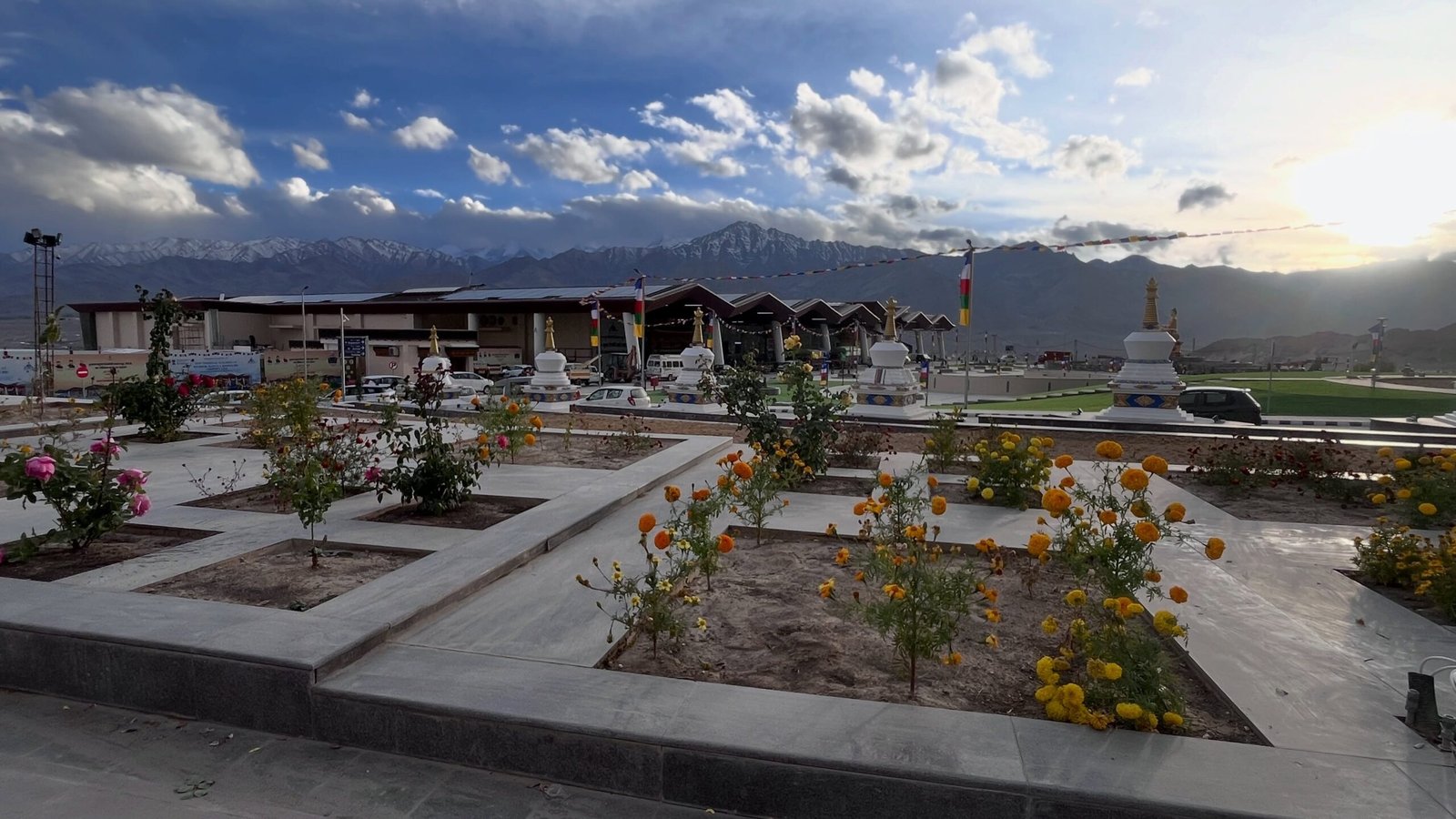Inside the new terminal building at Leh airport